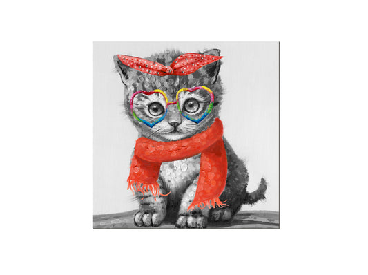 ACRYLIQUE KITTY 50x50