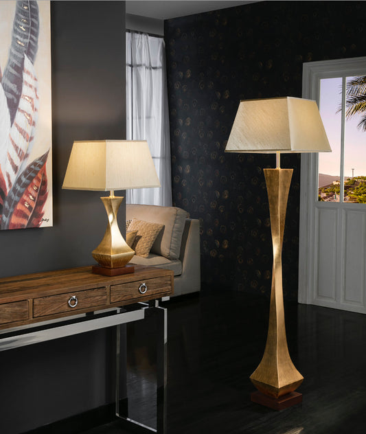 LAMPADAIRE DÉCO OR 1L