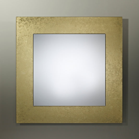 Miroir encadré Basic Bronze Square Carré Or + bronze 94 X 91