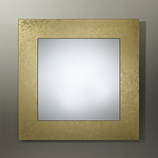 Miroir encadré Basic Bronze Square Carré Or + bronze 85 x 85