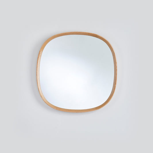Miroir SOLID SQUARE Modern Rond Bois 65 x 65 cm