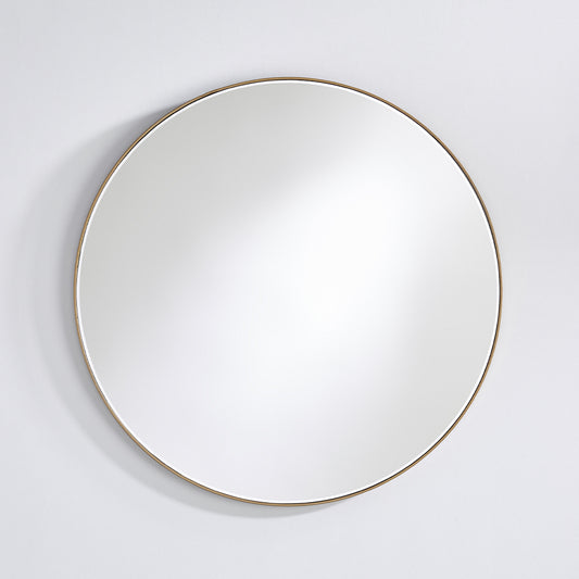 Miroir encadré Hoop Bronze M Ronde Noir 0 X 0