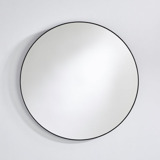 Miroir encadré Hoop Black M Ronde Noir 0 X 0