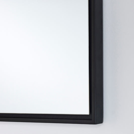 Miroir encadré Lina Black Hall Rectangle Noir 40 X 135