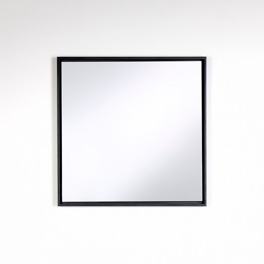 Miroir encadré Lina Black Square Carré Noir 44 X 44