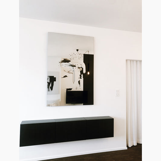 Miroir Connect I Rectangle Miroir + noir 110 X 161