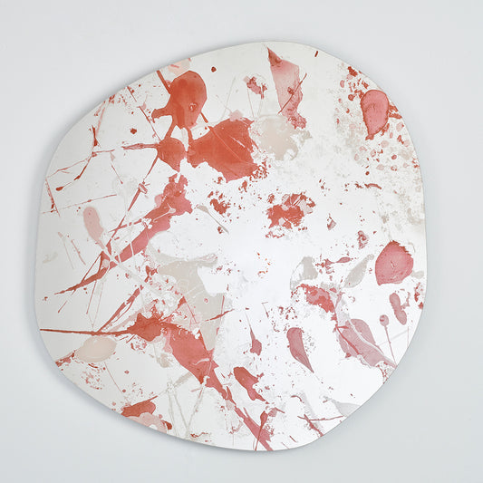 Miroir FLOC Modern Rond Rouge 100x105 cm