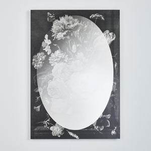 Miroir FLORES Modern Rectangle Argent/Noir 70x101 cm Miroir FLORES Modern Rectangle Argent/Noir 70x101 cm