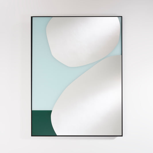 Miroir Mika Blue Rectangle Bleu 81 X 107 cm