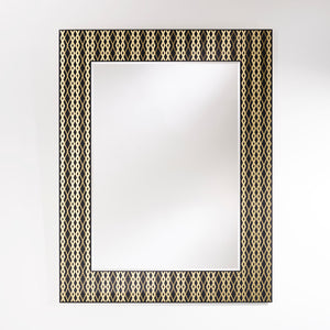 Miroir encadré Zafira Gold Rectangle Noir + or 99 X 127 cm Miroir encadré Zafira Gold Rectangle Noir + or 99 X 127 cm