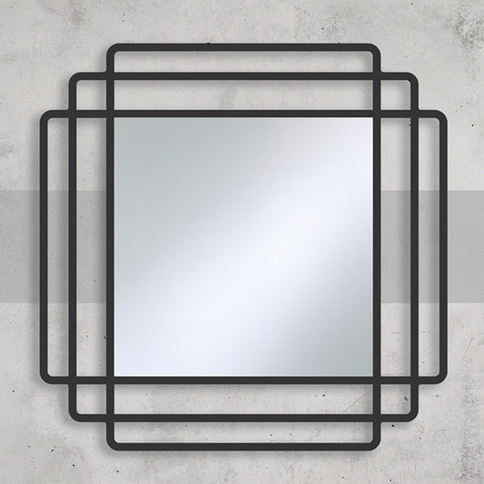 Miroir Contour Carré Miroir + noir 100 X 104
