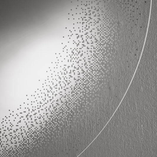 Miroir Fade Ronde Miroir+verre clair 90 X 91