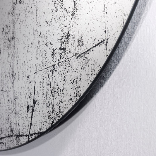 Miroir Grunge Ovaal Miroir + noir 76 X 110 cm