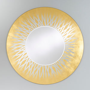 Miroir encadré Zora Gold Ronde 105 X 105 cm Miroir encadré Zora Gold Ronde 105 X 105 cm