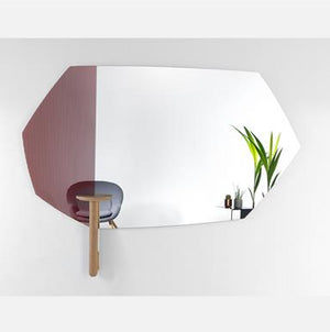 Miroir encadré Faux Metal Modèle irrégulier Miroir + noir 103 X 177 cm Miroir encadré Faux Metal Modèle irrégulier Miroir + noir 103 X 177 cm
