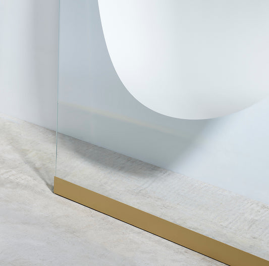 Miroir OBU Modern Ovale Argent/Or 71x178 cm