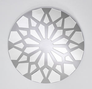 Miroir CLUSTER Modern Rond Argent 100x100 cm Miroir CLUSTER Modern Rond Argent 100x100 cm