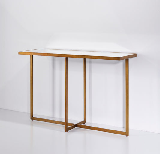 MIROIR CONSOLE TABLO BRONZE L 120x77 cm
