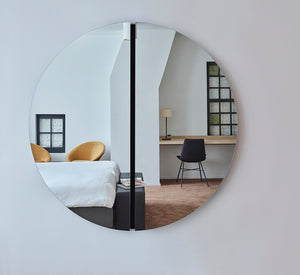 Miroir LUNA BLACK M Rond Noir 150x150 cm Miroir LUNA BLACK M Rond Noir 150x150 cm