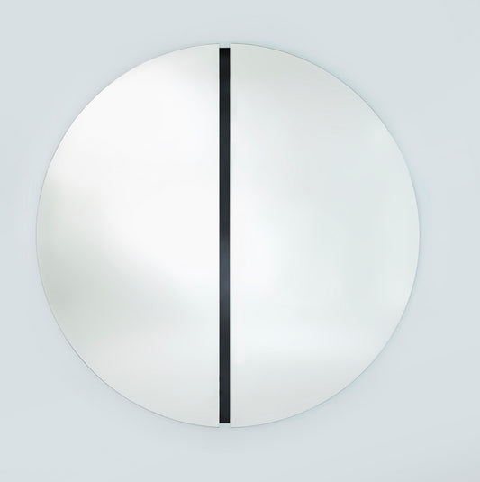 Miroir LUNA BLACK M Rond Noir 150x150 cm