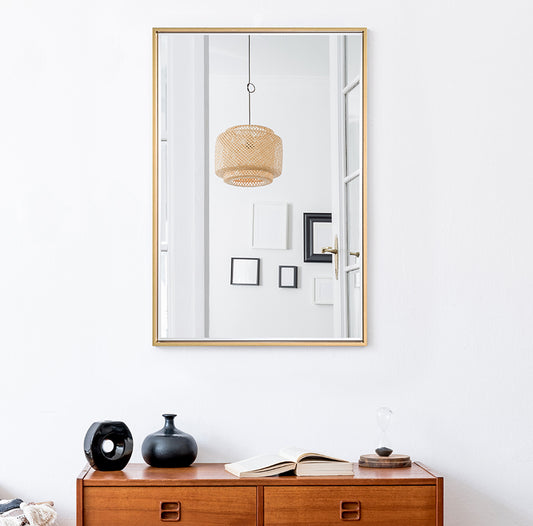 Miroir SOHO GOLD SMALL RECT Rectangle Gold 92x62 cm