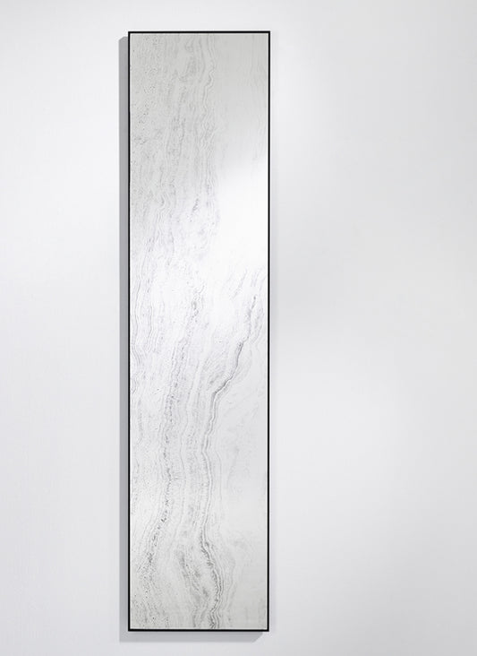 Miroir Travertin Rectangle Noir 174x41 cm