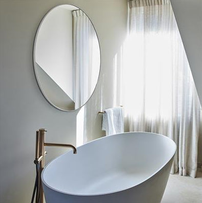 Miroir HOOP Blanc L 105 X 105 - 2881- DEKNUDT