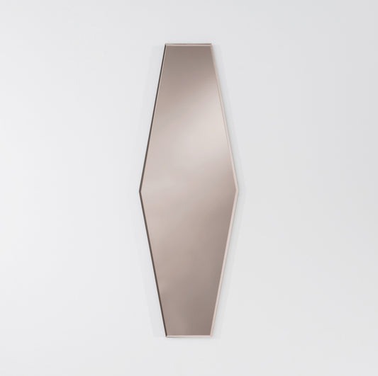 Miroir contemporain AURELIE CLEAR Rectangulaire Bronze 27x80 cm