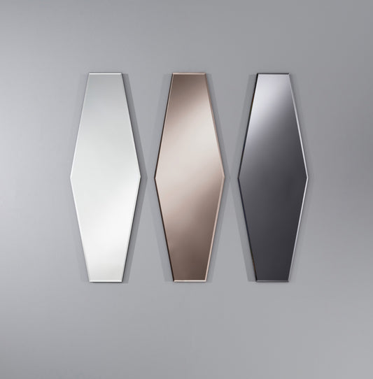 Miroir contemporain AURELIE CLEAR Rectangulaire Argenté 27x80 cm