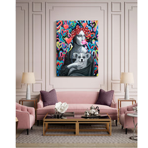 TABLEAU ACRYLIQUE DAMA ARMINO POP 90X120 TABLEAU ACRYLIQUE DAMA ARMINO POP 90X120