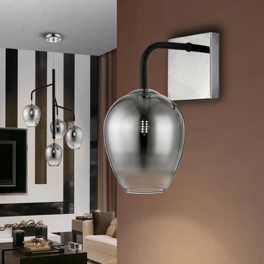 APPLIQUE NOIR ET CHROME - IZAR