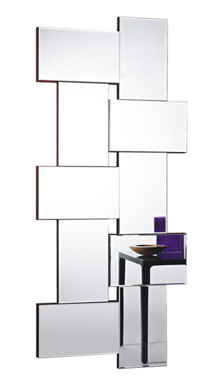 Miroir design Criss Cross Contemporain Rectangulaire Naturel Miroir design Criss Cross Contemporain Rectangulaire Naturel