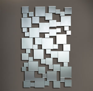 Miroir encadré Pixels Rectangle Miroir biseauté 85 X 141 cm Miroir encadré Pixels Rectangle Miroir biseauté 85 X 141 cm