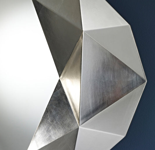 Miroir encadré Precious Silver Ovaal Argent poli 93 X 152 cm