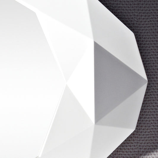 Miroir encadré Precious White Ovaal Blanc 93 X 152 cm