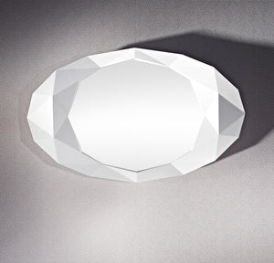 Miroir encadré Precious White Ovaal Blanc 93 X 152 cm Miroir encadré Precious White Ovaal Blanc 93 X 152 cm