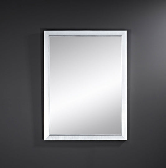 Miroir BREMEN RECTANGLE Traditionnel Classique Rectangulaire Argenté 58x77 cm