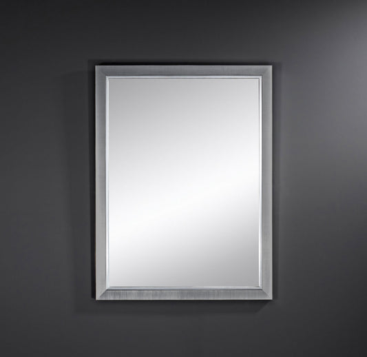 Miroir BREMEN DARK RECTANGLE Traditionnel Classique Rectangulaire Argenté 58x77 cm