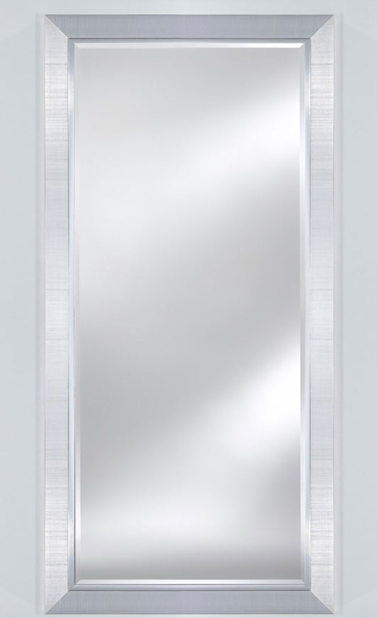 Miroir BREMEN LARGE XL Traditionnel Classique Rectangulaire Argenté 83x183 cm