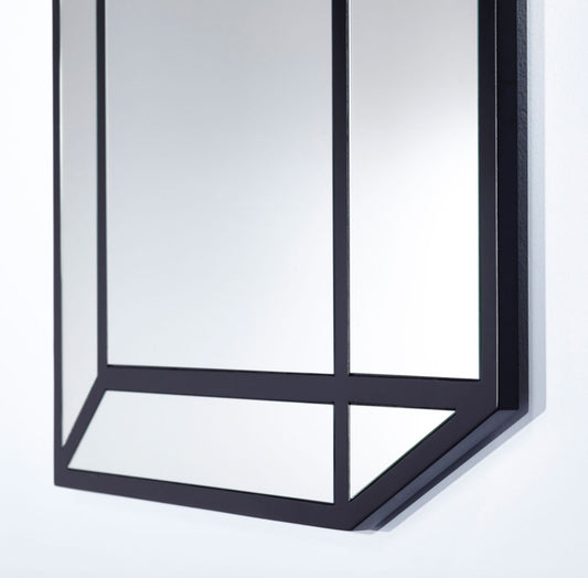 MIROIR DELUSION Modern Rectangulaire Noir 76 x 76 cm