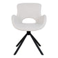 Amorim Dining Chair - Chaise de salle à manger, en bouclé blanc cassé avec pivot - vendu par 2