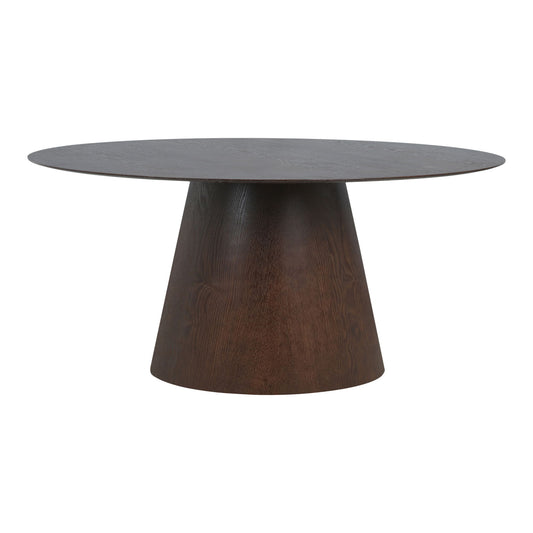 Bolton Dining Table - Table à manger, marron foncé, ovale 9x16x75 cm