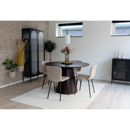 Bolton Dining Table - Table à manger, noyer ø12x76 cm