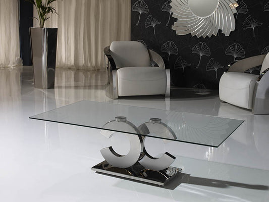TABLE BASSE RECT  CALIMA   ACIER