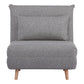Marlow Canapé-lit - Canapé-lit, gris, pied naturel, HN17