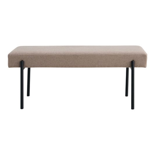 Banc Swindon - Banc, pierre avec pieds noirs, 1x36x42,5 cm, HN1231