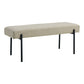 Banc Swindon - Banc, sable avec pieds noirs, 1x36x42,5 cm, HN123