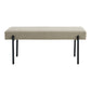 Banc Swindon - Banc, sable avec pieds noirs, 1x36x42,5 cm, HN123