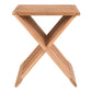 Erto Tabouret - Tabouret en bois de teck, nature