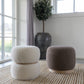 Pouf Belfort - Pouf en bouclé, marron, Ø44,5x4 cm, HN1238